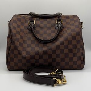 LOUIS VUITTON SPEEDY 30 BANDOLIER DAMIER EBENE